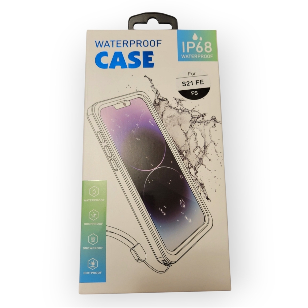 Waterproof Phone Case, Samsung S21FE 5G, Black